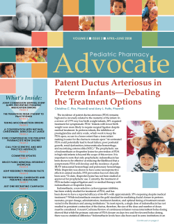 Advocate Patent Ductus Arteriosus in Preterm Infants—Debating the Treatment Options