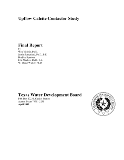 Upflow Calcite Contactor Study  Final Report