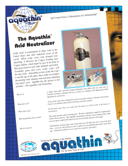 The Aquathin Acid Neutralizer