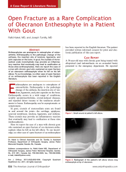 Open Fracture as a Rare Complication With Gout