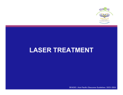 LASER TREATMENT Asia Pacific Glaucoma Guidelines