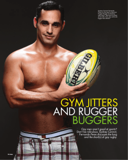 Sydney Convict Fernando Peres on the team’s infamous Rugger Bugger fundraising