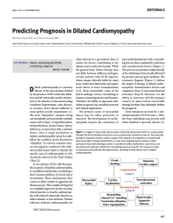 Predicting Prognosis in dilated cardiomyopathy editOrials