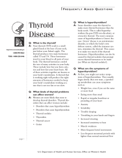 Thyroid F A q