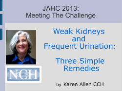 Weak Kidneys and Frequent Urination: