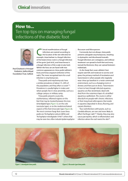C How to... Ten	top	tips	on	managing	fungal infections	of	the	diabetic	foot