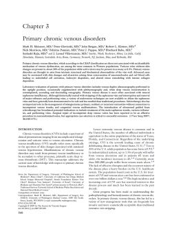 Chapter 3 Primary chronic venous disorders