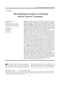 Microbiological Analysis of Perianal Abscess and its Treatment Case Analysis