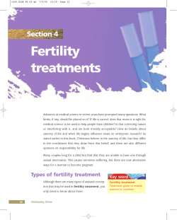 Fertility treatments Section 4