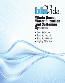Whole House Water Filtration and Softening Systems