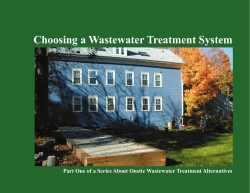 Choosing a Wastewater Treatment System