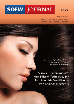 Silicone Quaternium-22: New Silicone Technology for Premium Hair Conditioning with Additional Benefits