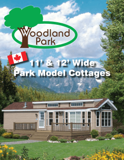11’ &amp; 12’ Wide Park Model Cottages