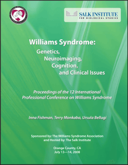 Williams Syndrome:  Genetics, Neuroimaging,