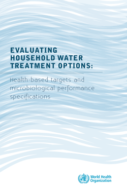Evaluating housEhold watEr trEatmEnt options: Health-based targets and