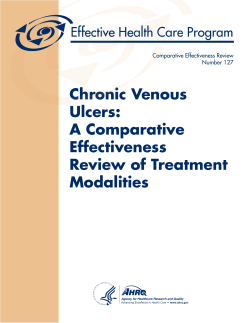 Chronic Venous Ulcers: A Comparative Effectiveness