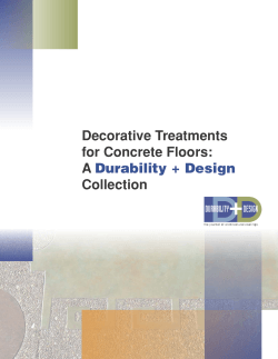 Decorative Treatments for Concrete Floors: A Collection
