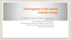 Thermography in anti-cellulite cosmetic therapy