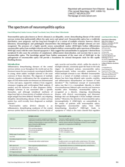 The spectrum of neuromyelitis optica Review