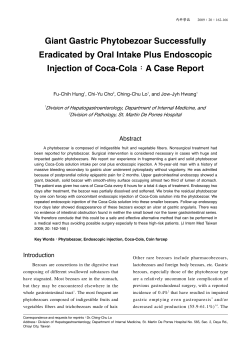 Giant Gastric Phytobezoar Successfully Eradicated by Oral Intake Plus Endoscopic