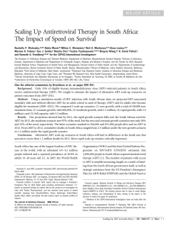 Scaling Up Antiretroviral Therapy in South Africa:
