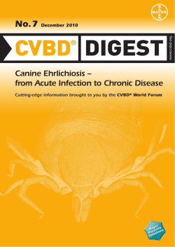 CVBD DIGEST No.7 Canine Ehrlichiosis –