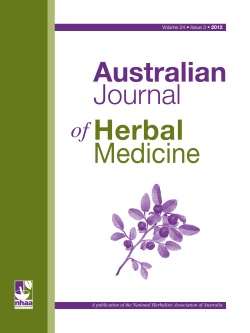 Herbal Medicine A publication of the National Herbalists Association of Australia