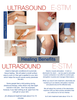 E-STIM ULTRASOUND Healing Benefits opractic