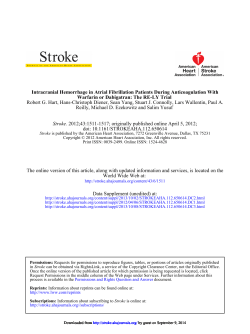 Intracranial Hemorrhage in Atrial Fibrillation Patients During Anticoagulation With