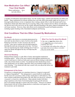How Medication Can Affect Your Oral Health