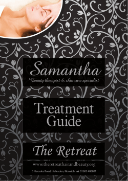 Samantha The Retreat Treatment Guide