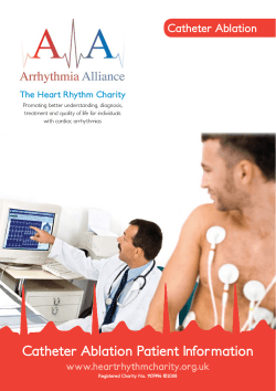 Catheter Ablation The Heart Rhythm Charity