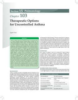 103 Therapeutic Options for Uncontrolled Asthma Chapter