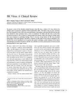 BK Virus: A Clinical Review Mark D. Reploeg, Gregory A. Storch,