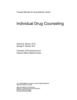 Individual Drug Counseling