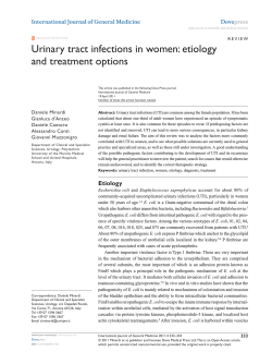 Urinary tract infections in women: etiology and treatment options Dove