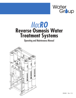 Mac RO Reverse Osmosis Water Treatment Systems