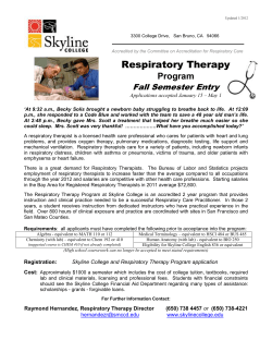 Respiratory Therapy Program