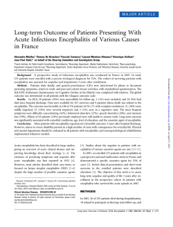 Long-term Outcome of Patients Presenting With in France