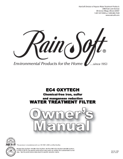 RainSoft Division of Aquion Water Treatment Products 2080 East Lunt Avenue
