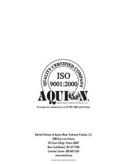 RainSoft Division of Aquion Water Treatment Products, LLC