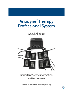 Anodyne Therapy Professional System Model 480