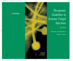 Therapeutic Guidelines in Systemic Fungal Infections