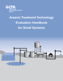 Arsenic Treatment Technology Evaluation Handbook for Small Systems