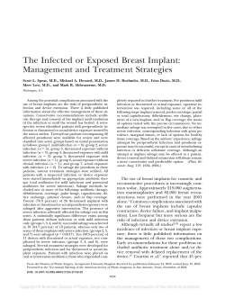 The Infected or Exposed Breast Implant: Management and Treatment Strategies