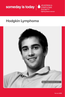 Hodgkin Lymphoma 2013 Zach