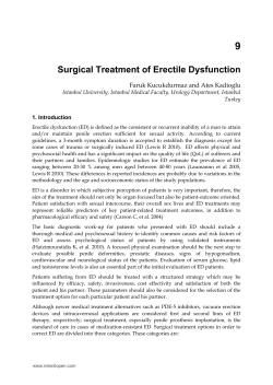 9 Surgical Treatment of Erectile Dysfunction Faruk Kucukdurmaz and Ates Kadioglu