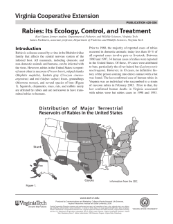 Rabies: Its Ecology, Control, and Treatment