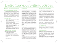 What is limited cutaneous Calcinosis systemic sclerosis (lcSSc)?