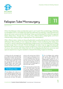 11 Fallopian Tube Microsurgery
